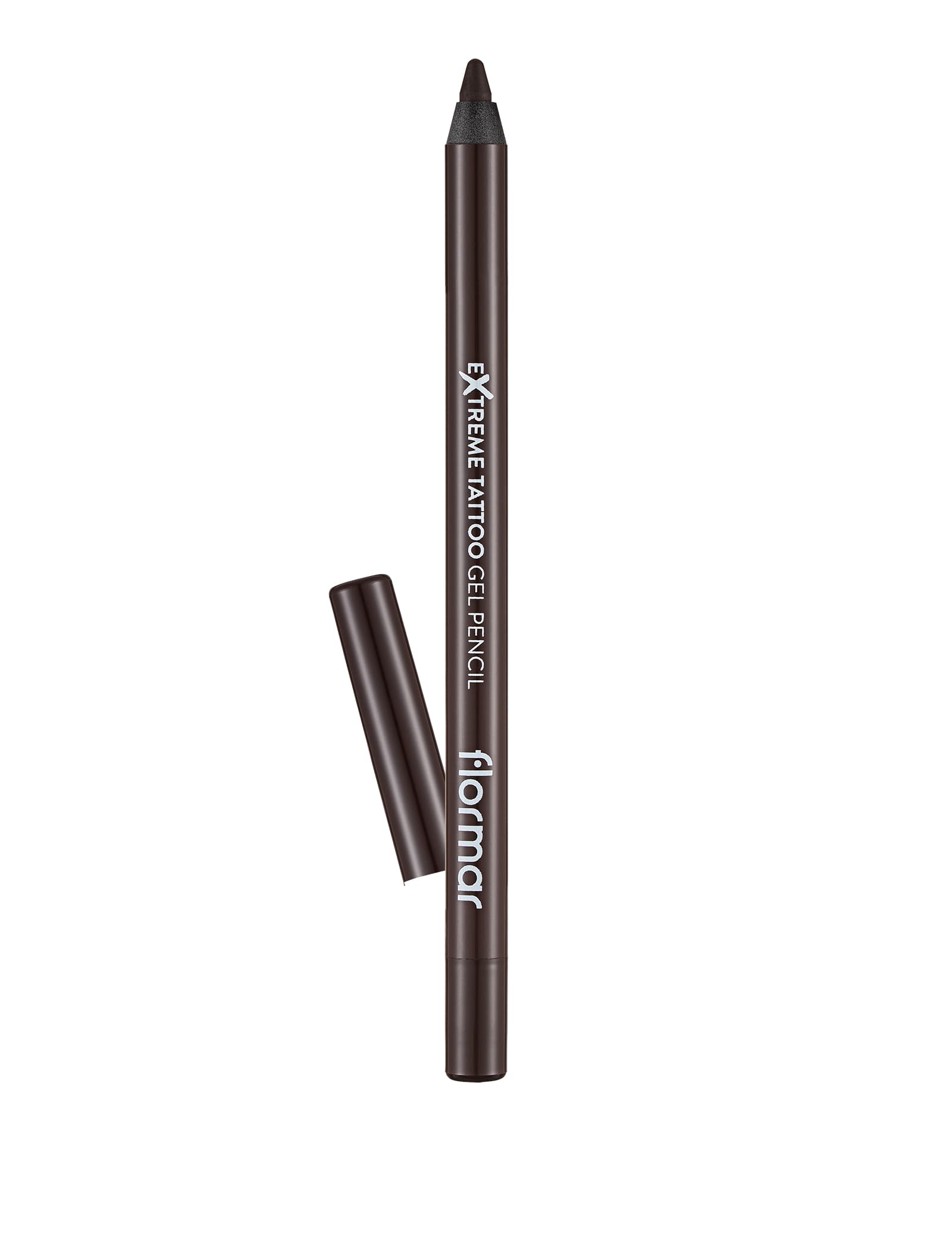 مداد چشم ژله ای ضد آب فلورمار Flormar مدل Extreme tattoo Gel Pencil شماره 02 رنگ Walnut — تصویر ۲