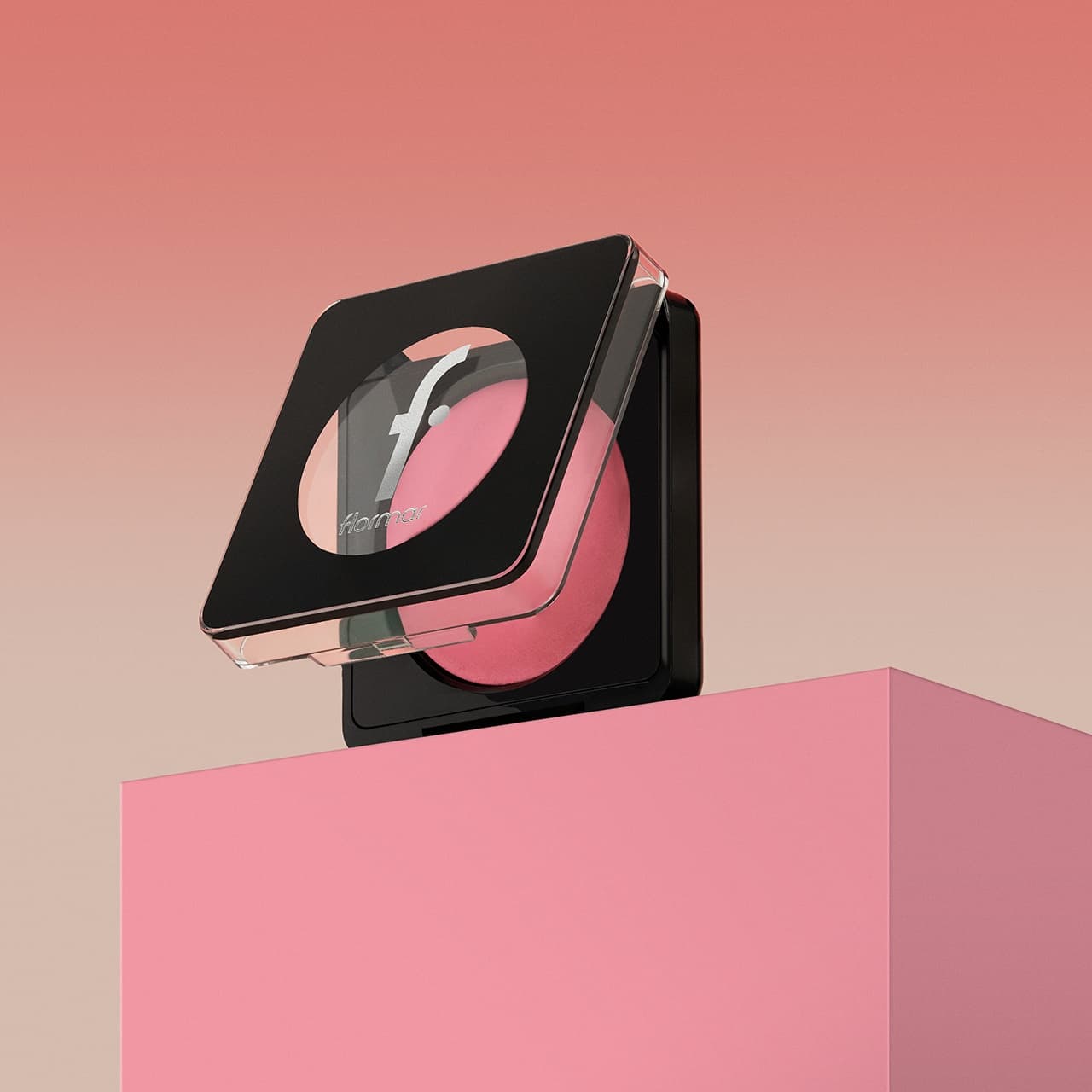 رژگونه بیک فلورمار مدل Baked Blush-On شماره 040 رنگ Shimmer Pink — تصویر ۲