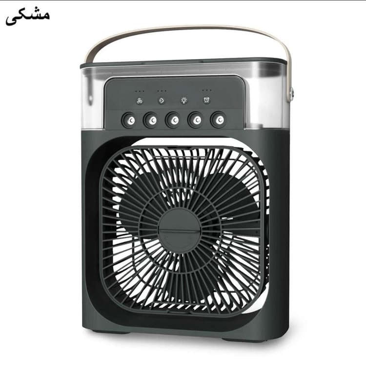 پنکه رومیزی مه پاش USB مدل 10W با تایمر و تنظیم سرعت خنک‌کننده رومیزی — تصویر ۵