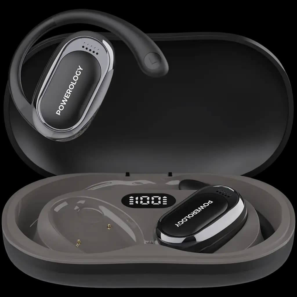 هندزفری بلوتوثی القایی پاورولوژی مدل Oura Open-Ear Earbuds Powerology Oura Open-Ear Earbuds — تصویر ۴
