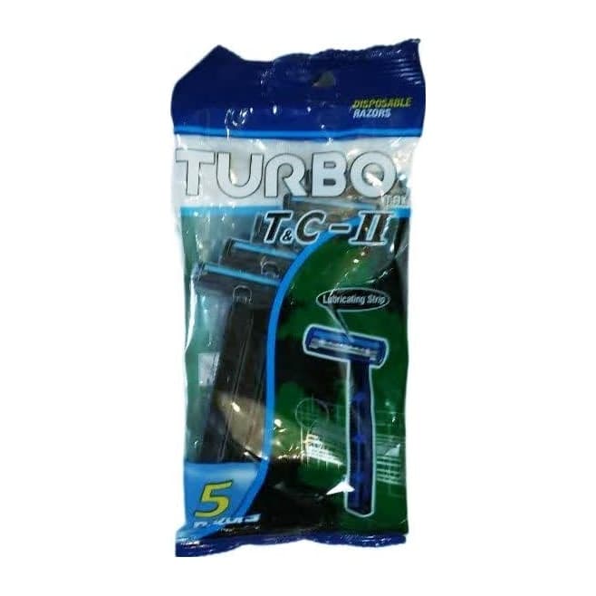 ژیلت توربو دو لبه T&C-II پاکت 5 عددی بسته 20 عددی