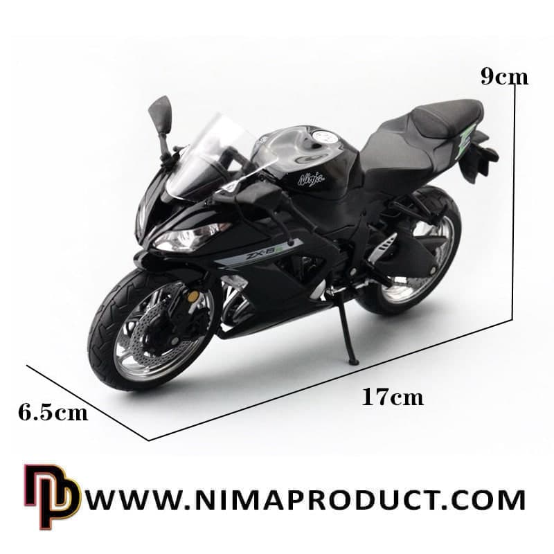 ماکت فلزی موتور سیکلت مدل Kawasaki ZX-6R — تصویر ۴