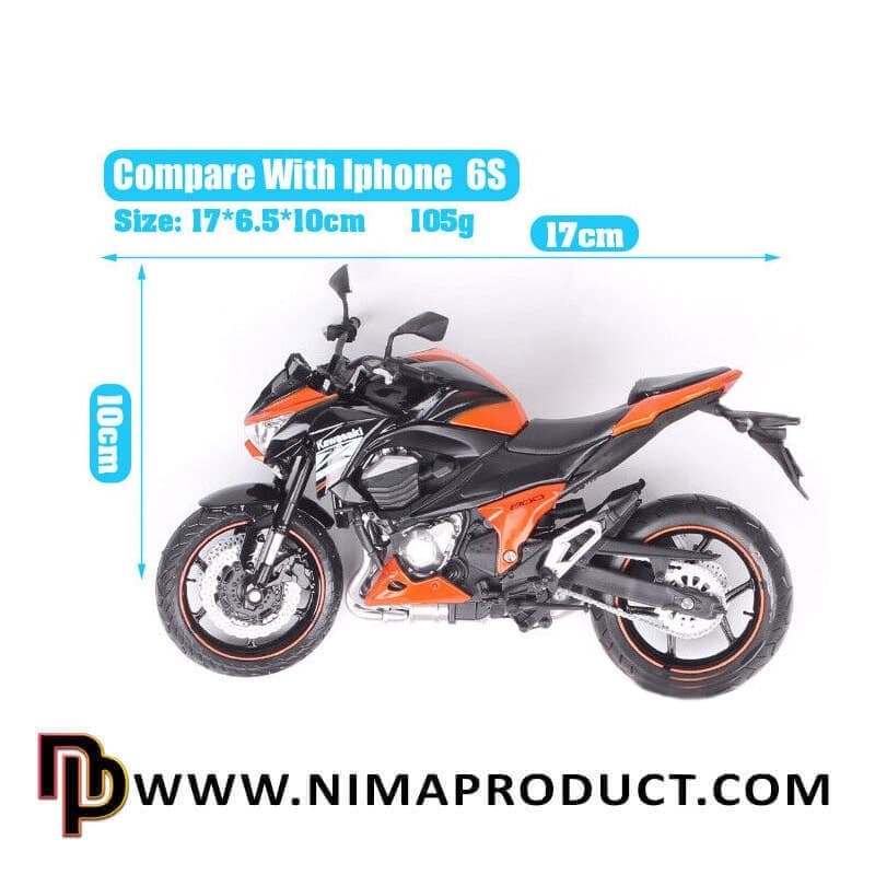 ماکت فلزی موتور سیکلت مدل Kawasaki Z800 DG — تصویر ۶