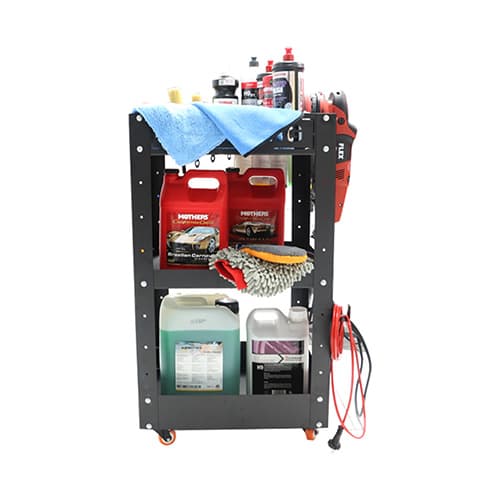 میز ترولی سه طبقه مشکی مخصوص مراکز دیتیلینگ مدل 2074 Detailing Trolley — تصویر ۴