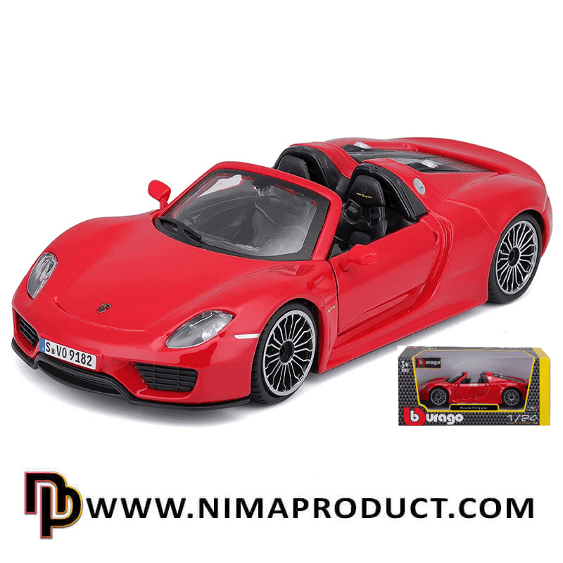 ماکت فلزی ماشین Porsche 918 Spyder مدل Bburago — تصویر ۳