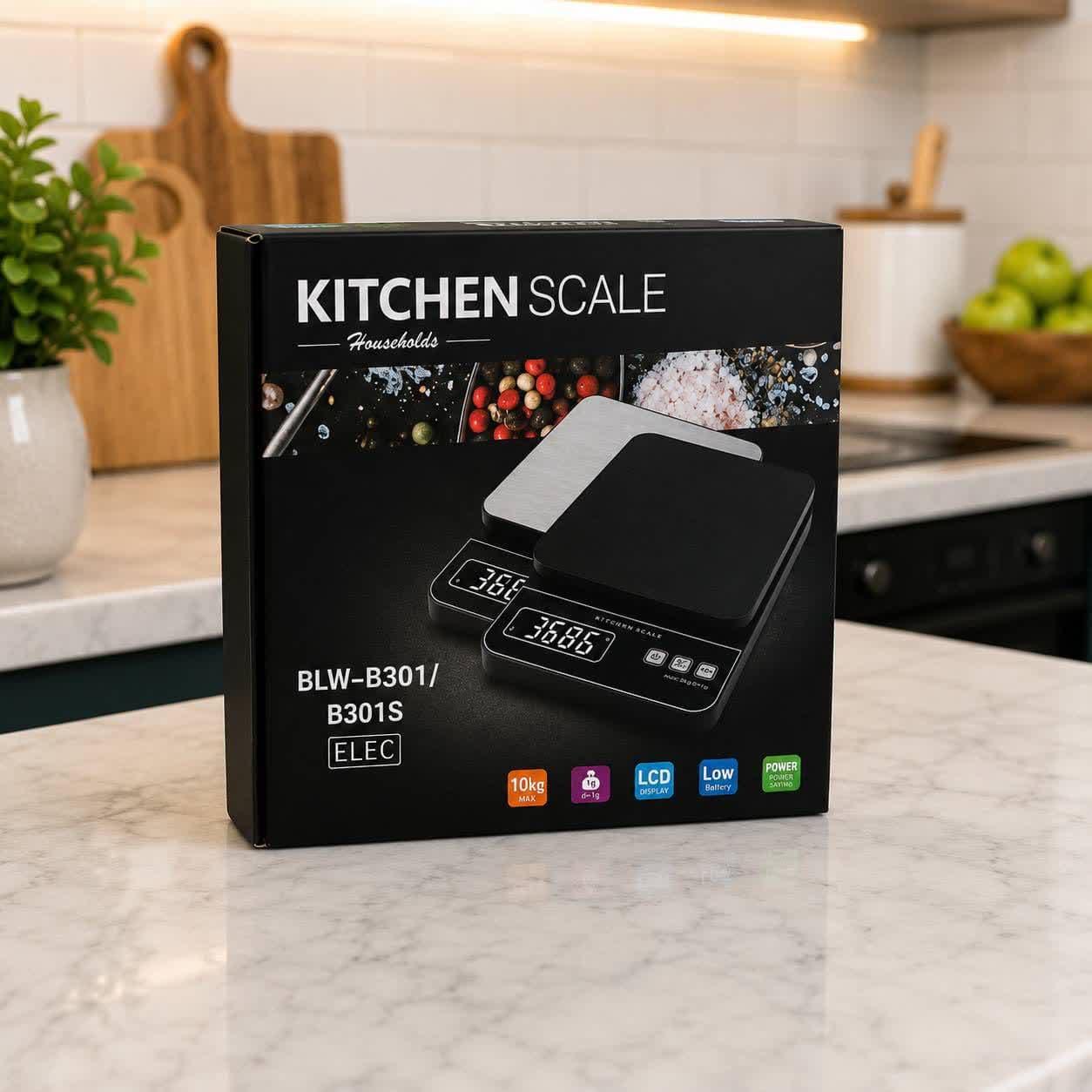 ترازوی دیجیتال آشپزخانه KITCHEN SCALE | مدل B301S — تصویر ۲
