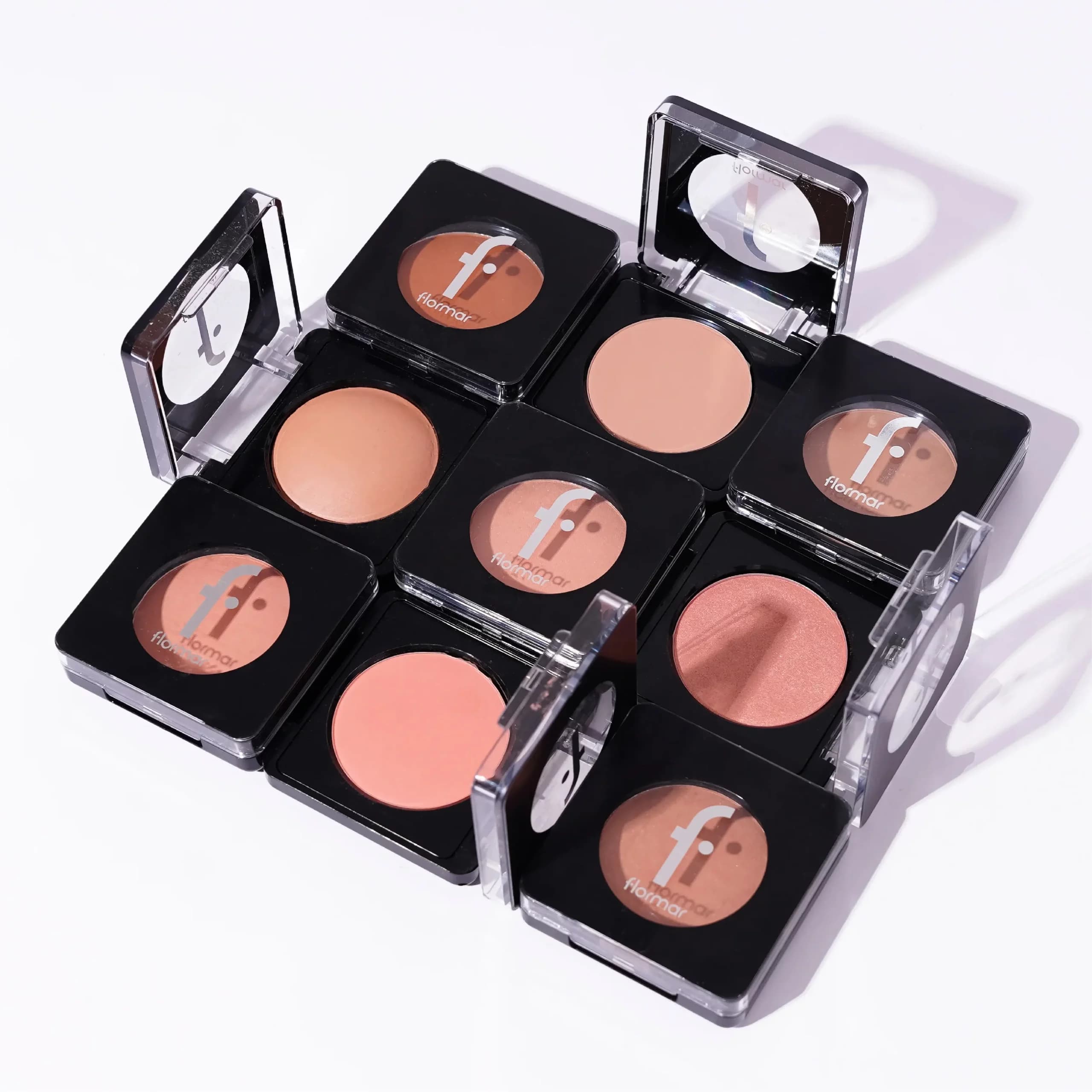 رژگونه پودری فلورمار شماره 102 رنگ Rose Pink — تصویر ۸