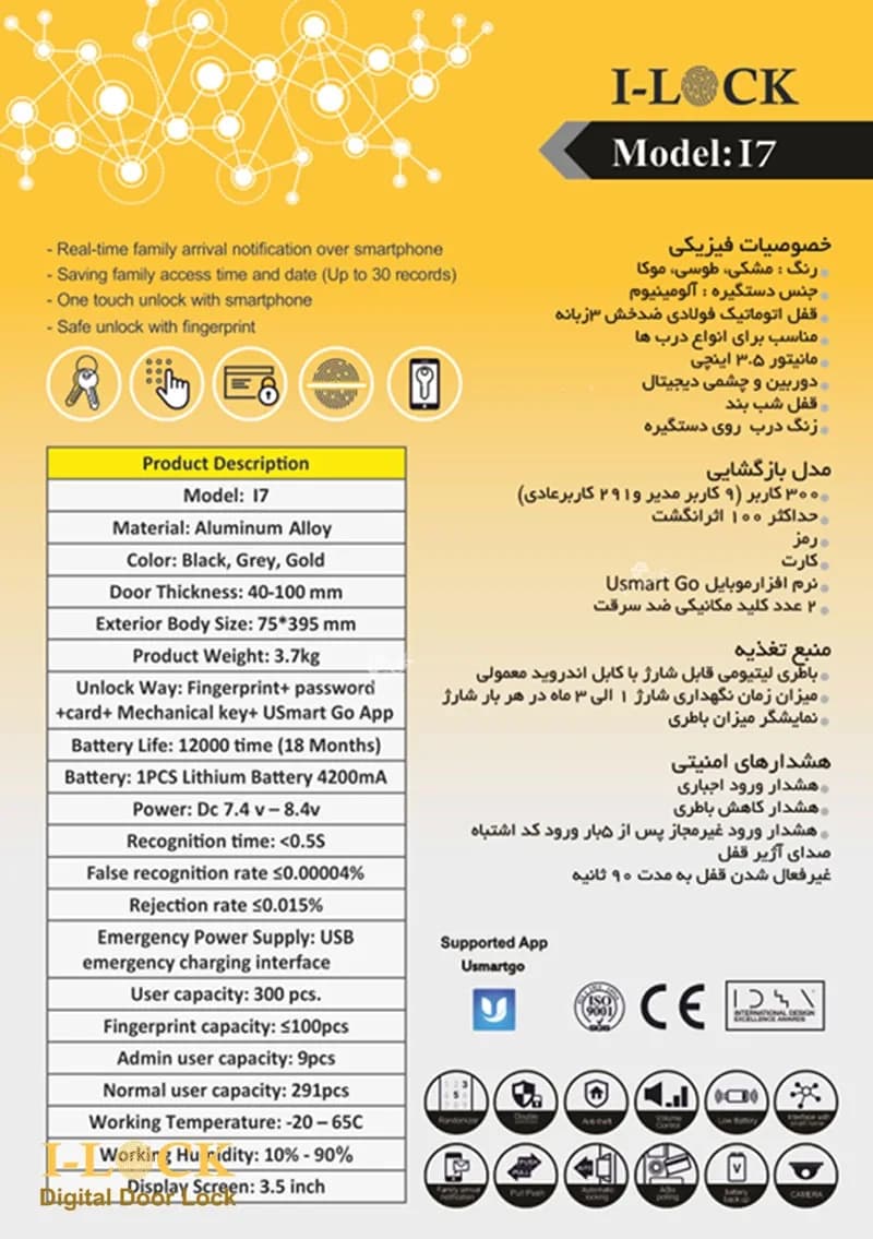 دستگیره دیجیتال I7 — تصویر ۵