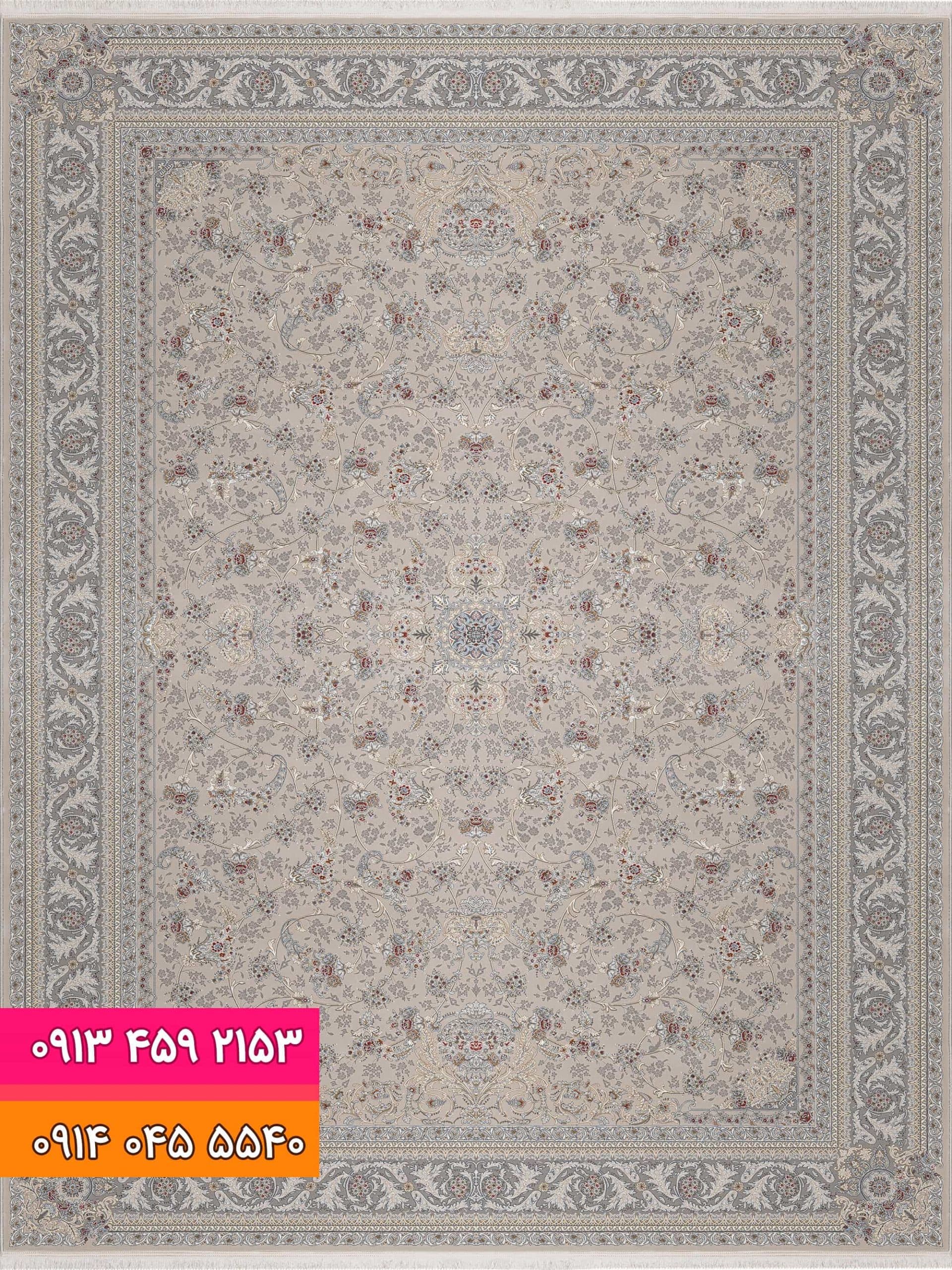 فرش کد 12810 زمینه بژ