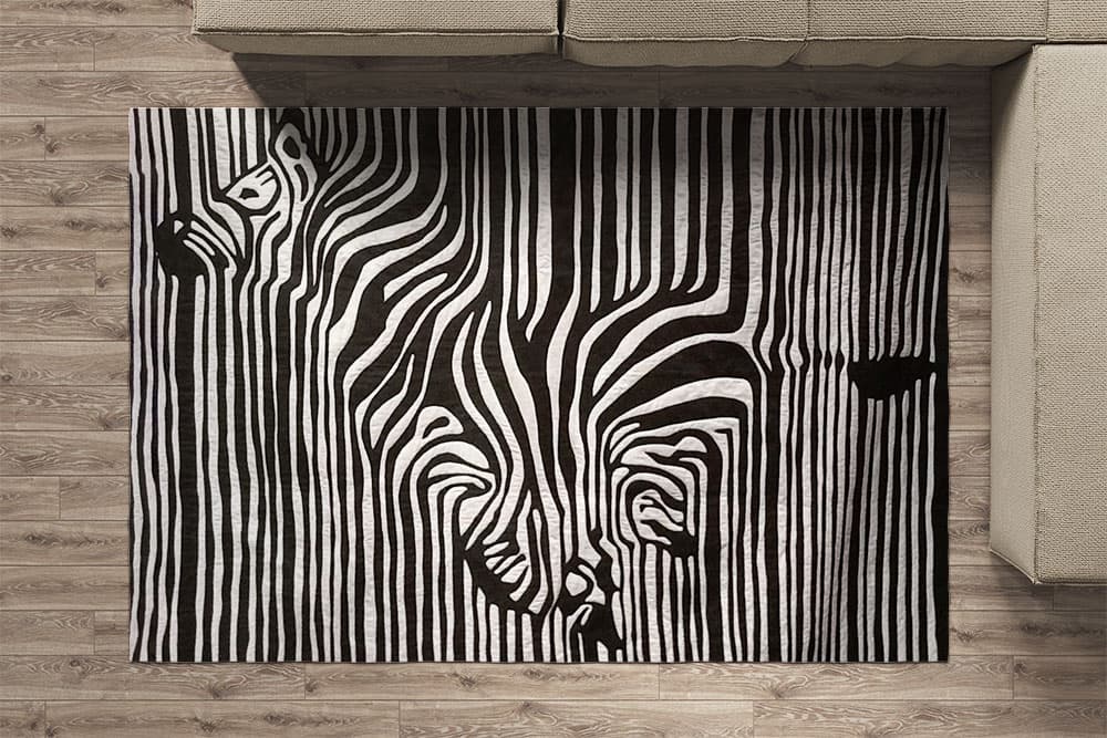 فرشینه ماشینی سفارشی ZEBRA – طرح پوست زبرا