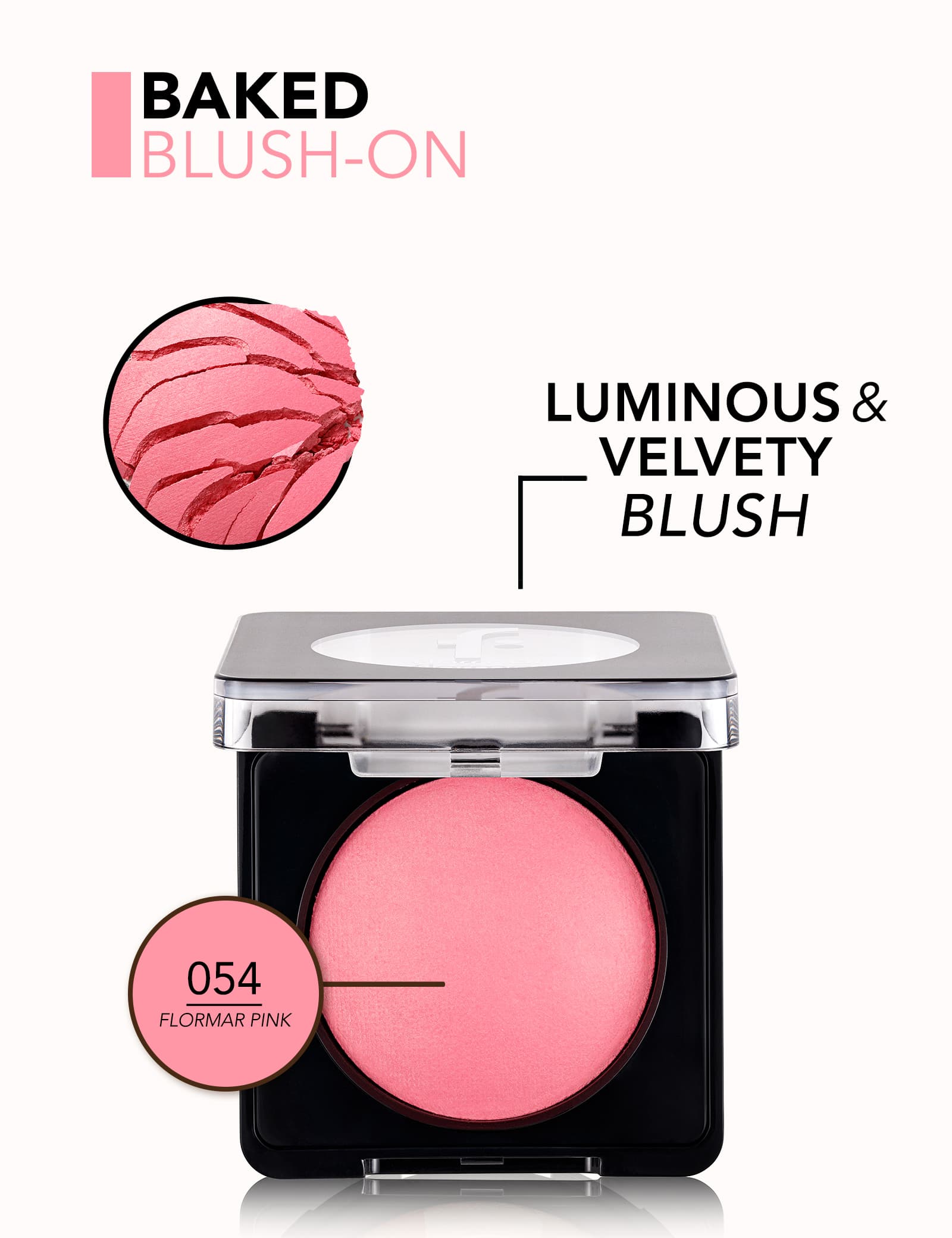 رژگونه پخته فلورمار مدل Baked Blush-On شماره 054 رنگ Flormar Pink — تصویر ۴