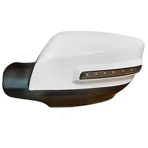 آينه بغل برقی چپ کوییک راهنمادار با فلاپ سفید کاوج