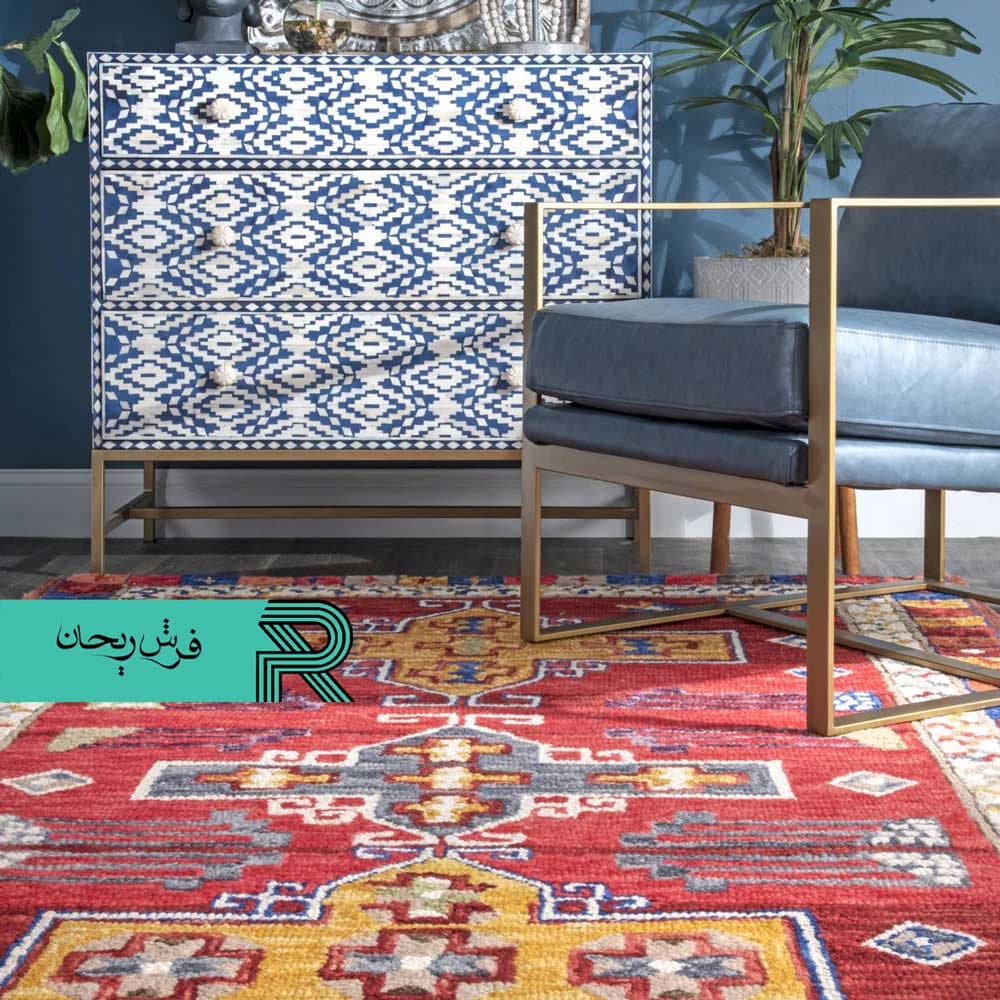 فرشینه ماشینی کهنه نما طرح آتریوم — تصویر ۳