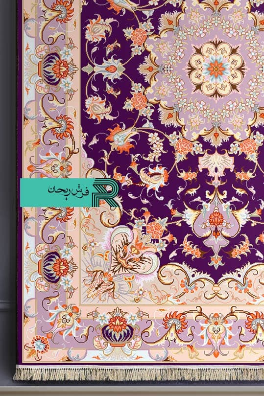 فرشینه با طرح سنتی نقشه بهشتی (جدید) — تصویر ۲