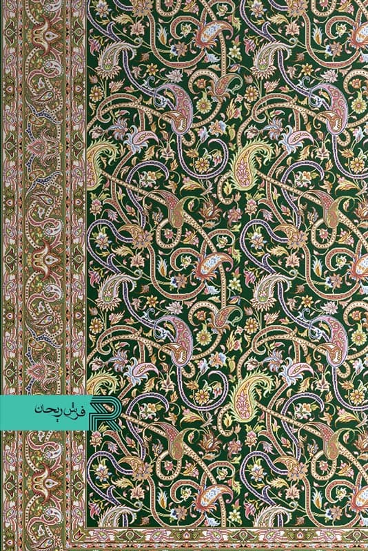 فرشینه با طرح سنتی نقشه اسلیمی — تصویر ۷