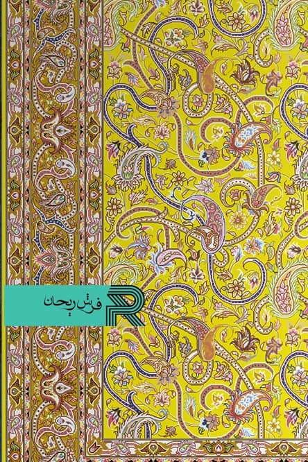 فرشینه با طرح سنتی نقشه اسلیمی — تصویر ۴