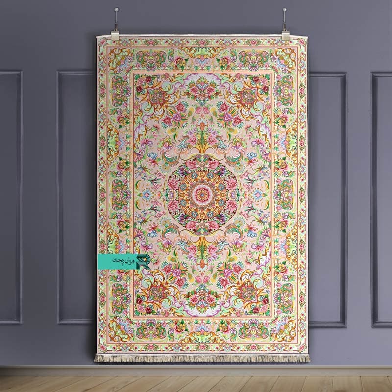 فرشینه با طرح سنتی نقشه قصری