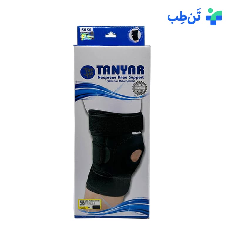 زانوبند چهار فنره نئوپرن تن یار کد 5080 — تصویر ۷