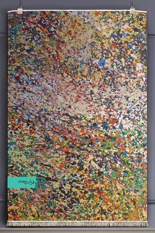 فرشینه ماشینی سفارشی طرح رنگارنگ — تصویر ۲