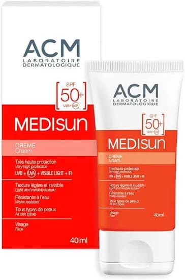 ژل ضد‌آفتاب مدیسان ای‌سی‌ام SPF50 مدل Medisun بی رنگ حجم 40میل — تصویر ۶
