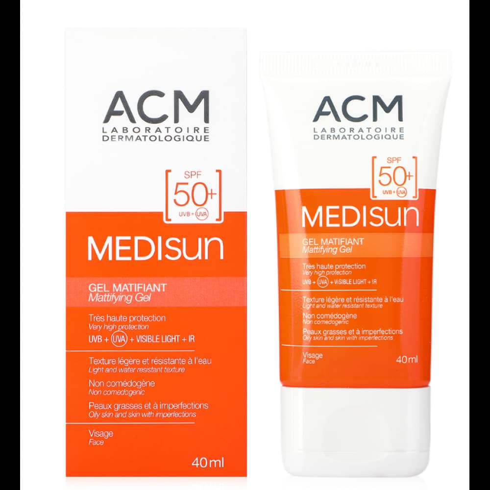 ژل ضد‌آفتاب مدیسان ای‌سی‌ام SPF50 مدل Medisun بی رنگ حجم 40میل — تصویر ۲