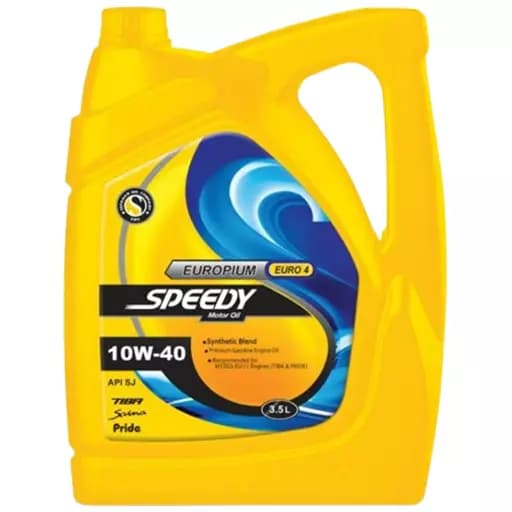 روغن موتور اسپیدی یوروپیوم 10w40 sj نیمهسنتتیک سه و نیم لیتری