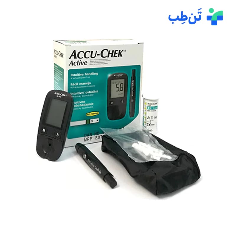 دستگاه تست قند خون اکیوچک اکتیو به همراه 10 نوار — تصویر ۳