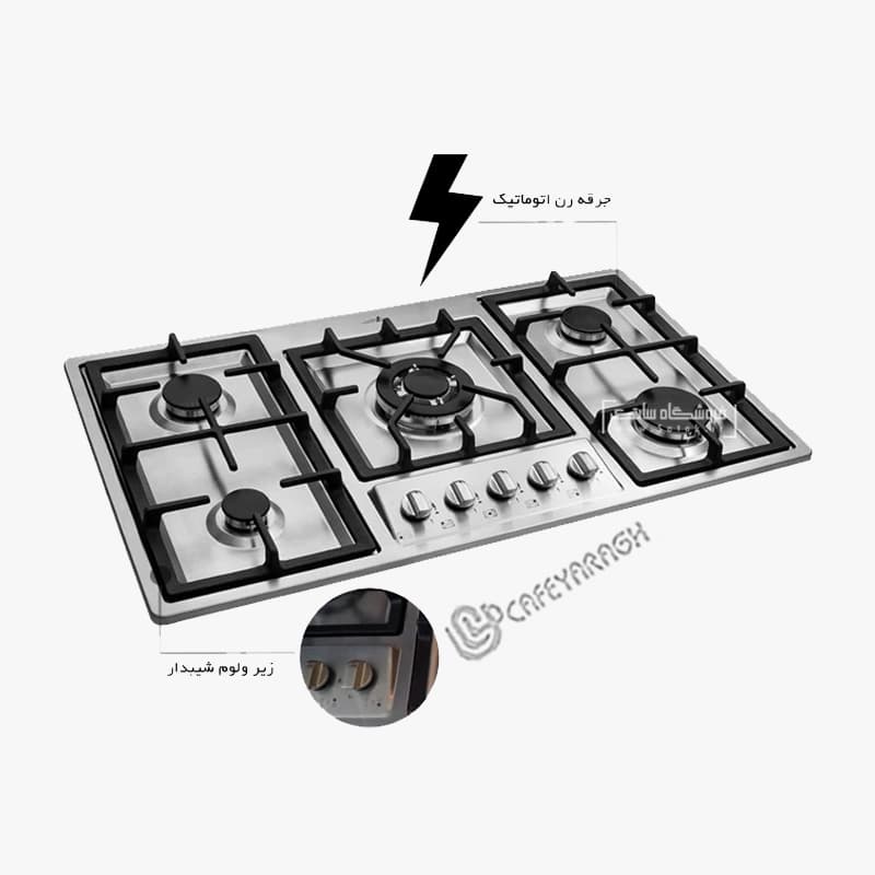 اجاق گاز صفحه ای اخوان مدل GI-135 — تصویر ۵