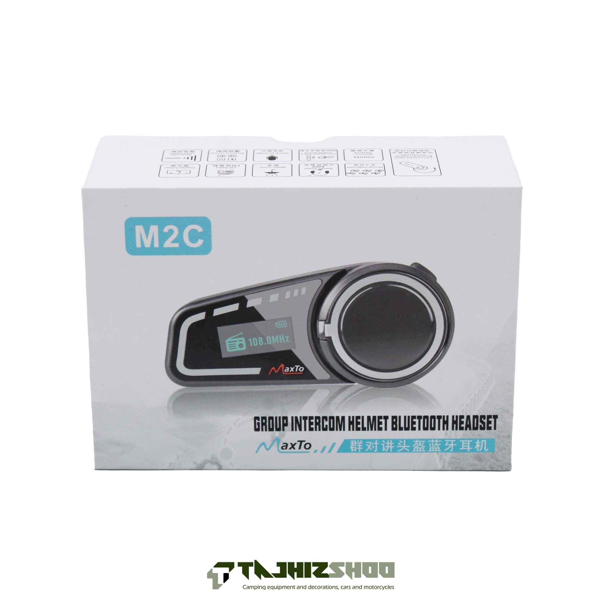 بلوتوث کلاه کاسکت maxto m2c — تصویر ۲