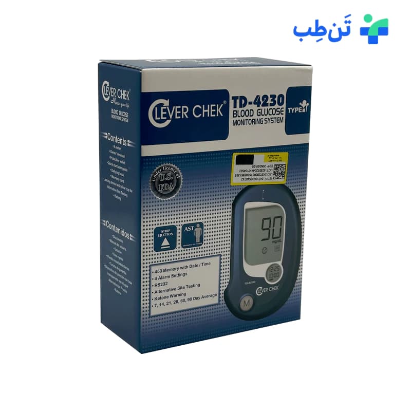 دستگاه تست قند خون کلور چک مدل TD-4230 بدون نوار تست — تصویر ۵