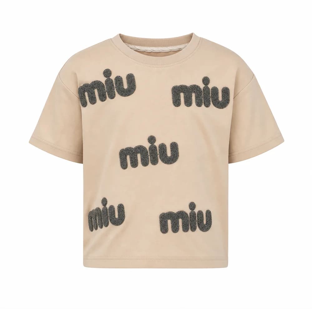 تیشرت طرح miu miu دخترانه (6 تا 13 سال) کد 94152400445 — تصویر ۲