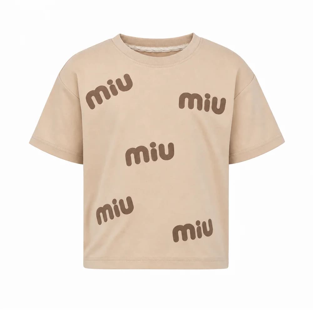 تیشرت طرح miu miu دخترانه (6 تا 13 سال) کد 94152400445 — تصویر ۳