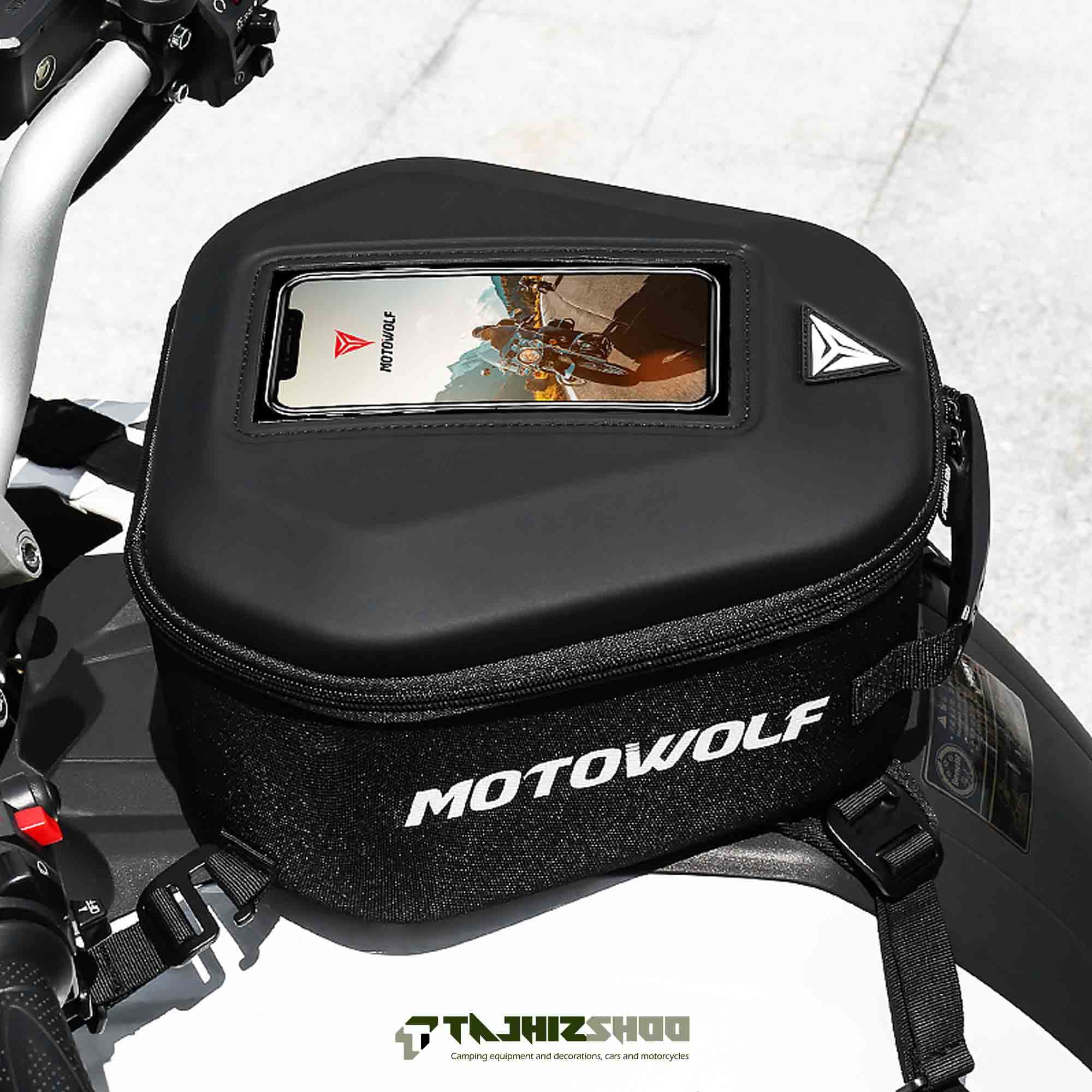 کیف روی باک موتورسیکلت motowolf — تصویر ۵