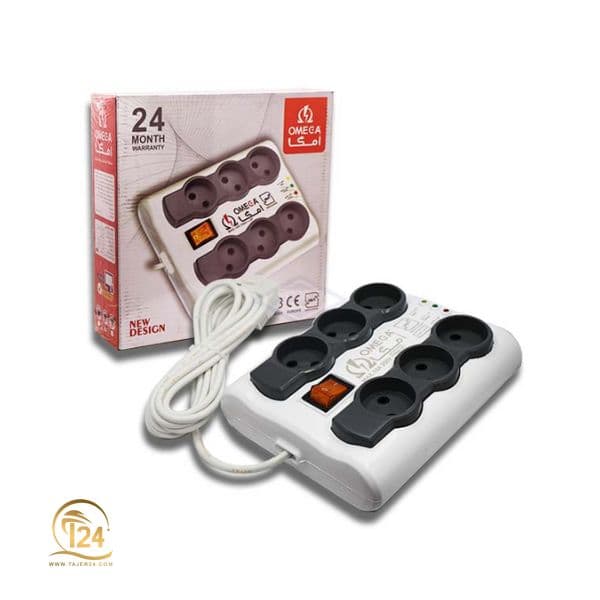 محافظ برق 6 پورت به طول 1/5 متر مدل P6000