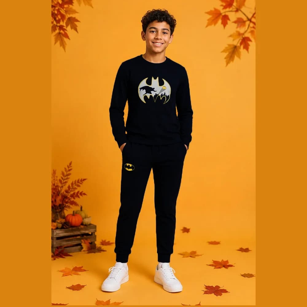 بلوز و شلوار طرح Batman پسرانه (7 تا 13 سال) کد 629541 — تصویر ۳
