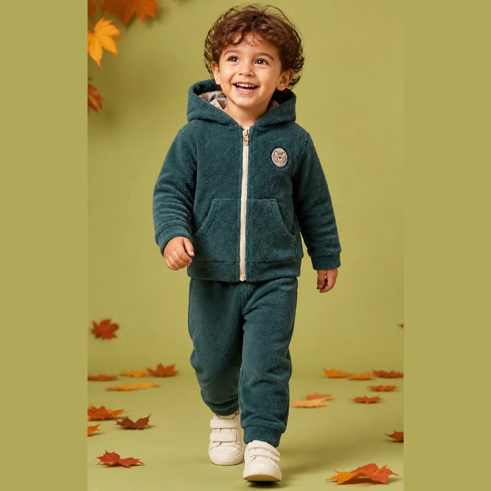 سویشرت و شلوار طرح خرس نوزاد پسر (6 تا 24 ماه) کد 629842