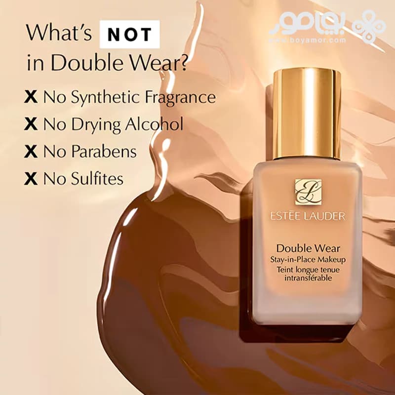 کرم پودر استی لادر مدل Double Wear شماره 2W0 رنگ WARM VANILLA حجم 30 میل — تصویر ۴