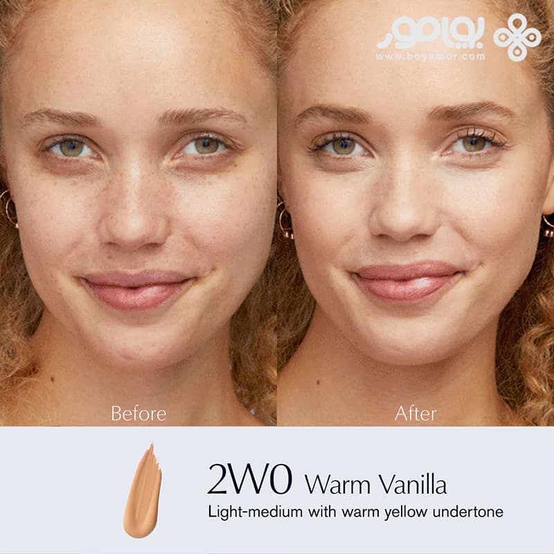 کرم پودر استی لادر مدل Double Wear شماره 2W0 رنگ WARM VANILLA حجم 30 میل — تصویر ۹