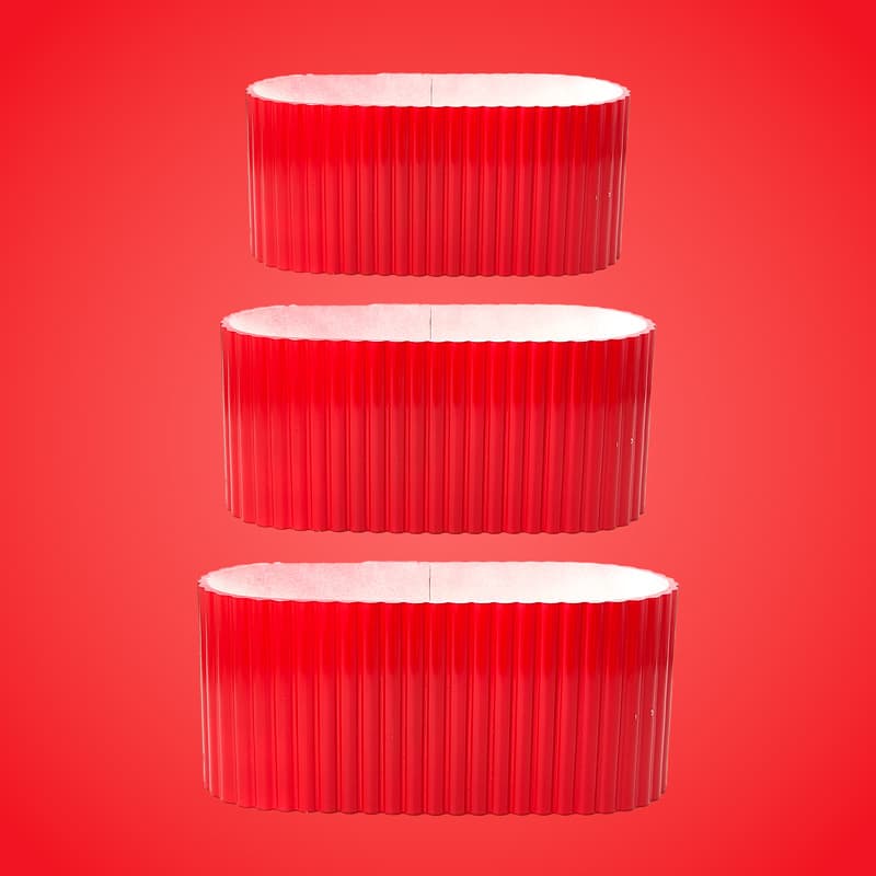 باکس PVC بیضی کرکره ای کوتاه 3تکه — تصویر ۲
