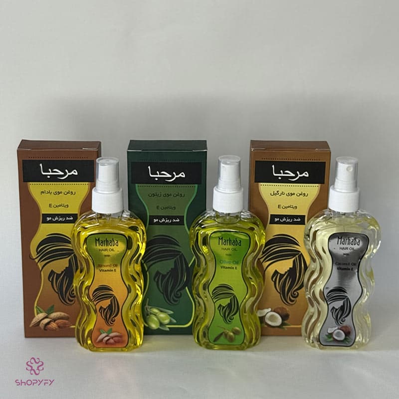 روغن موی مرحبا حاوی ویتامین تقویت کننده