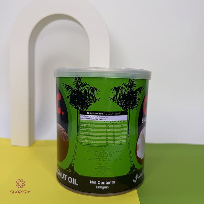 روغن نارگیل C.B.C سی بی سی درجه یک — تصویر ۳