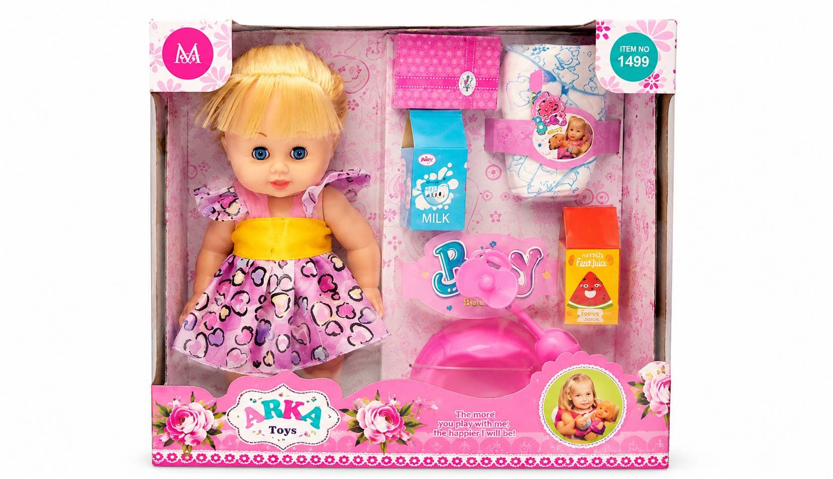 عروسک دختر برند ARKA Toys کد 61800029 — تصویر ۲