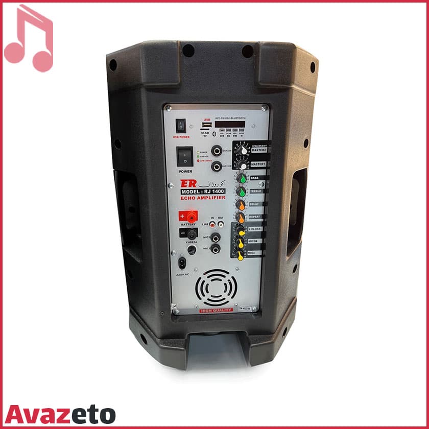 اکو پرتابل 12 اینچ شارژی روژان RJ-1400 — تصویر ۲