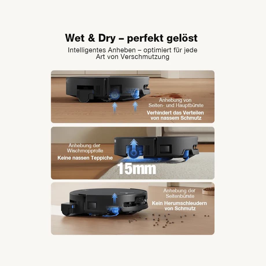 جاروبرقی رباتیک اکووکس مدل Ecovacs T90 pro Omni Care kit ( گلوبال اصلی اروپا به همراه لوازم مصرفی اضافه ) کامل ترین — تصویر ۳