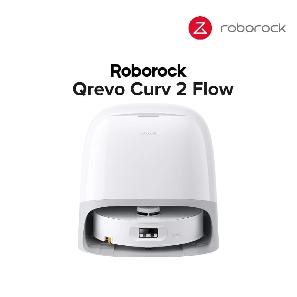 جاروبرقی رباتیک روبوراک مدل Roborock Qrevo Curv 2 Flow ( پک اصلی و گلوبال اروپا شرکتی )