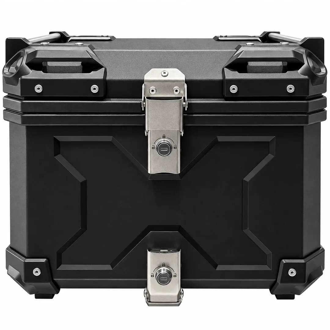 باکس 55 لیتری ایکس مدل BLACK جنس فلزی — تصویر ۴