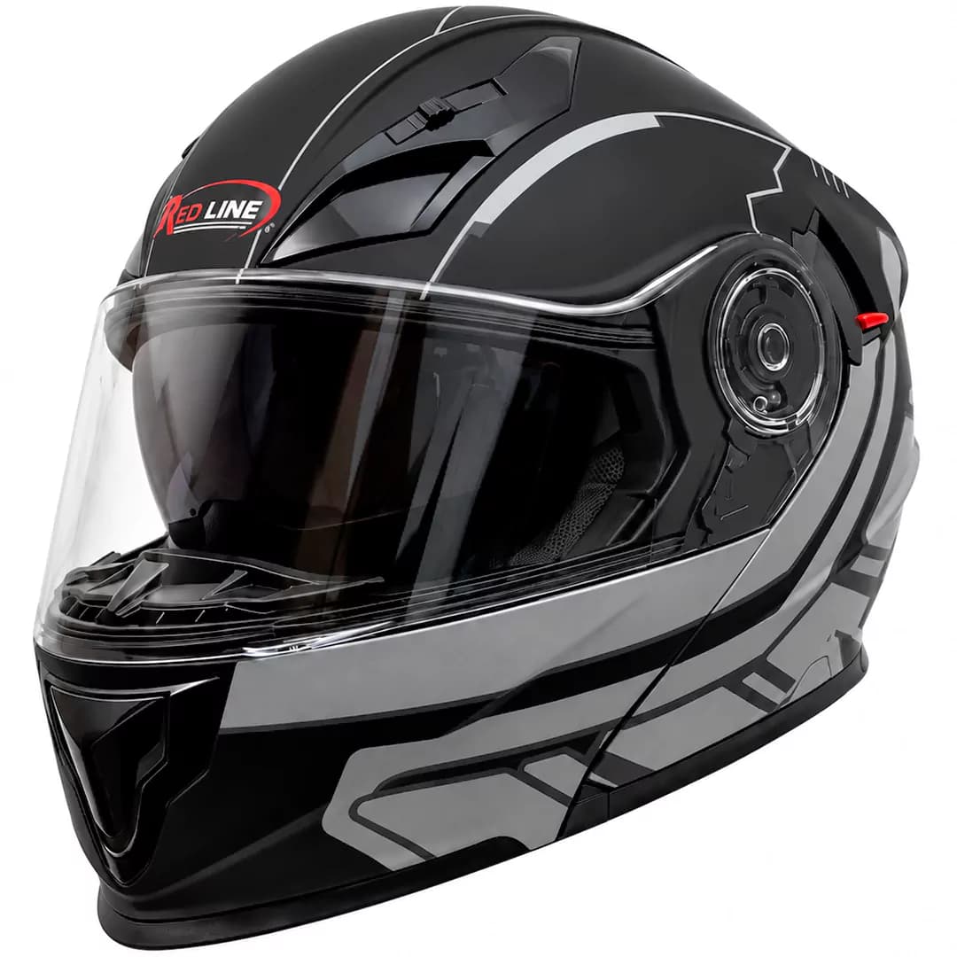 کلاه کاسکت فک متحرک ردلاین مدل 29-939 MATT BLACK GRAY PHANTOM