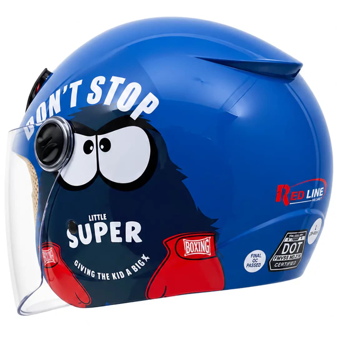 کلاه کاسکت بدون فک بچگانه ردلاین مدل 12-908 BRIGHT BLUE BOXER — تصویر ۳
