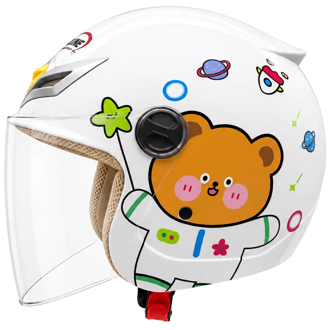 کلاه کاسکت بدون فک بچگانه ردلاین مدل 10-908 BRIGHT WHITE LITTLE BEAR — تصویر ۲