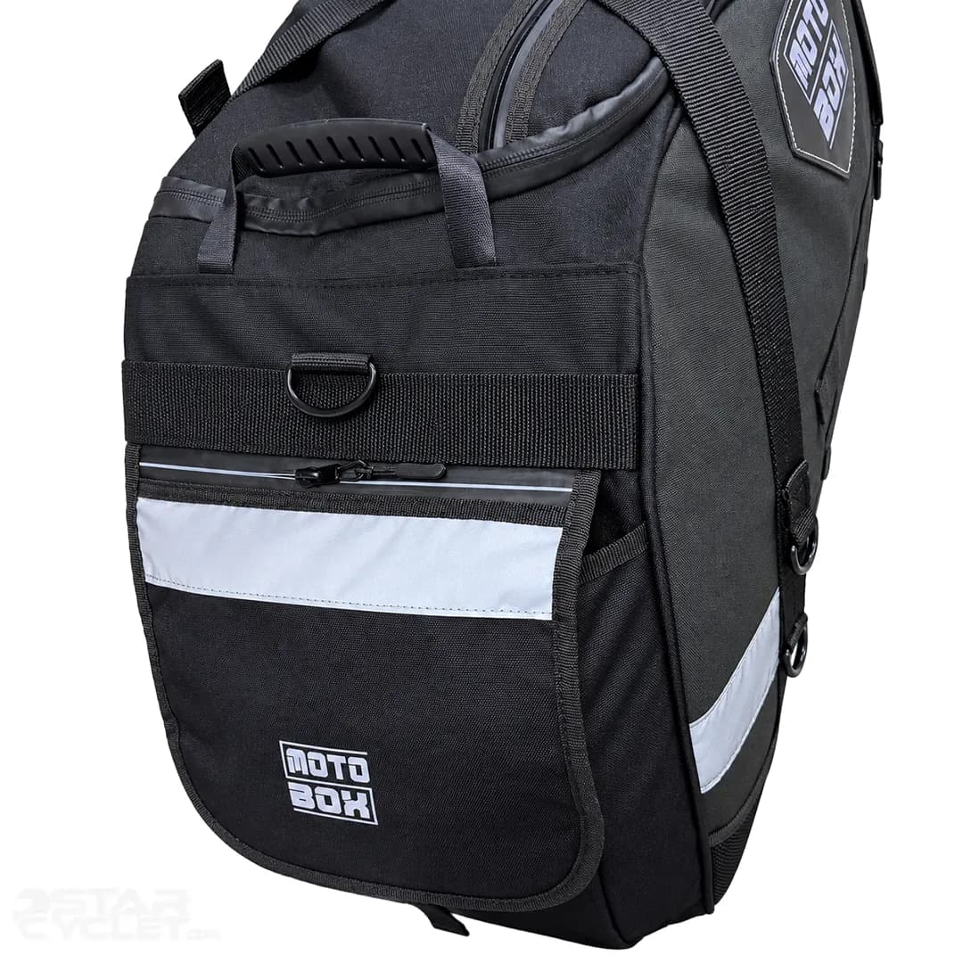 کیف خورجینی موتوباکس مدل 80 لیتری BLACK — تصویر ۲